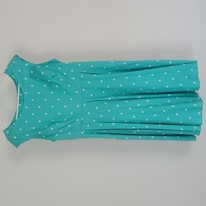 Joules Teal and White Polka Dotted Party Dress